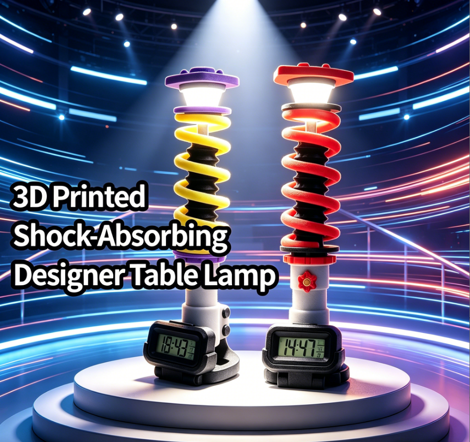 3D Printing Lamp - 36V Rechargeable Battery 3D Printed Shock