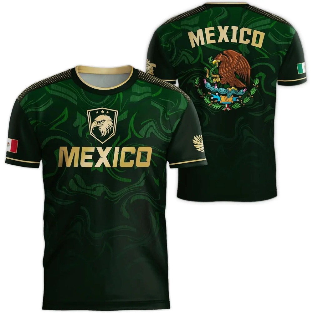 3D Printing Custom - 2026 Mexico National Flag Print T