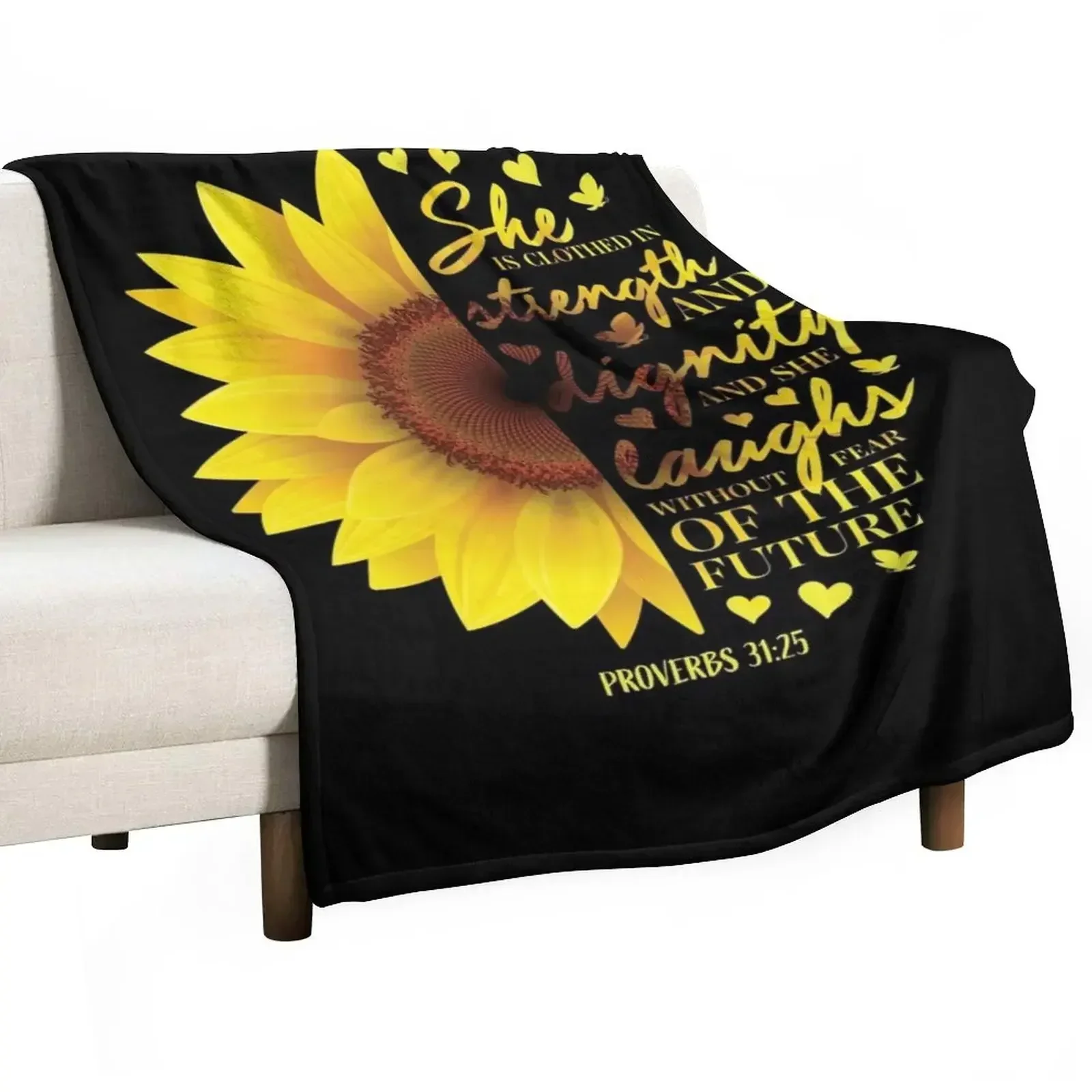 3D Printing Verse - Sunflower Christian Bible Verse Proverbs 31