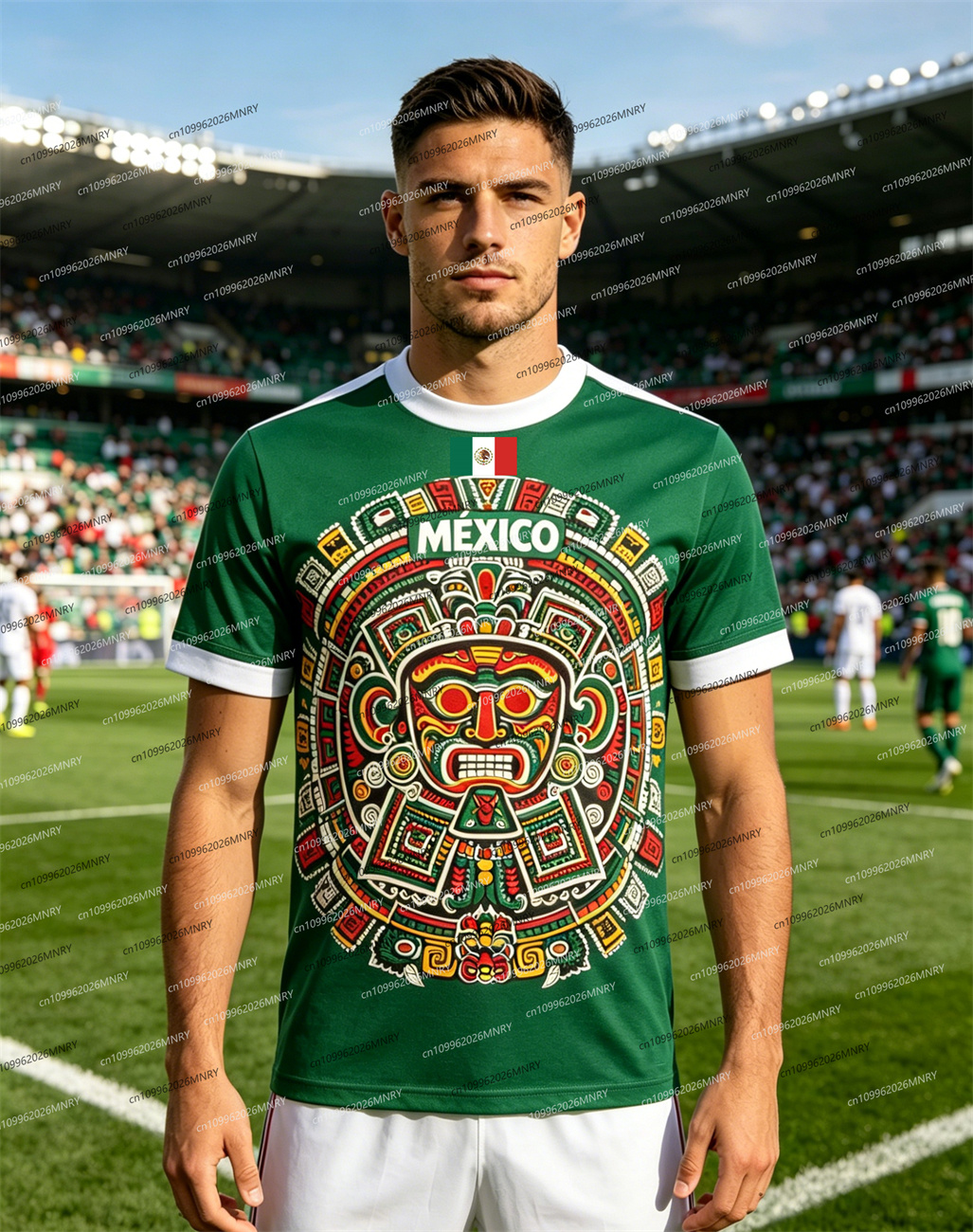 3D Printing Eagle - 2026 Mexico National Flag tshirt Print
