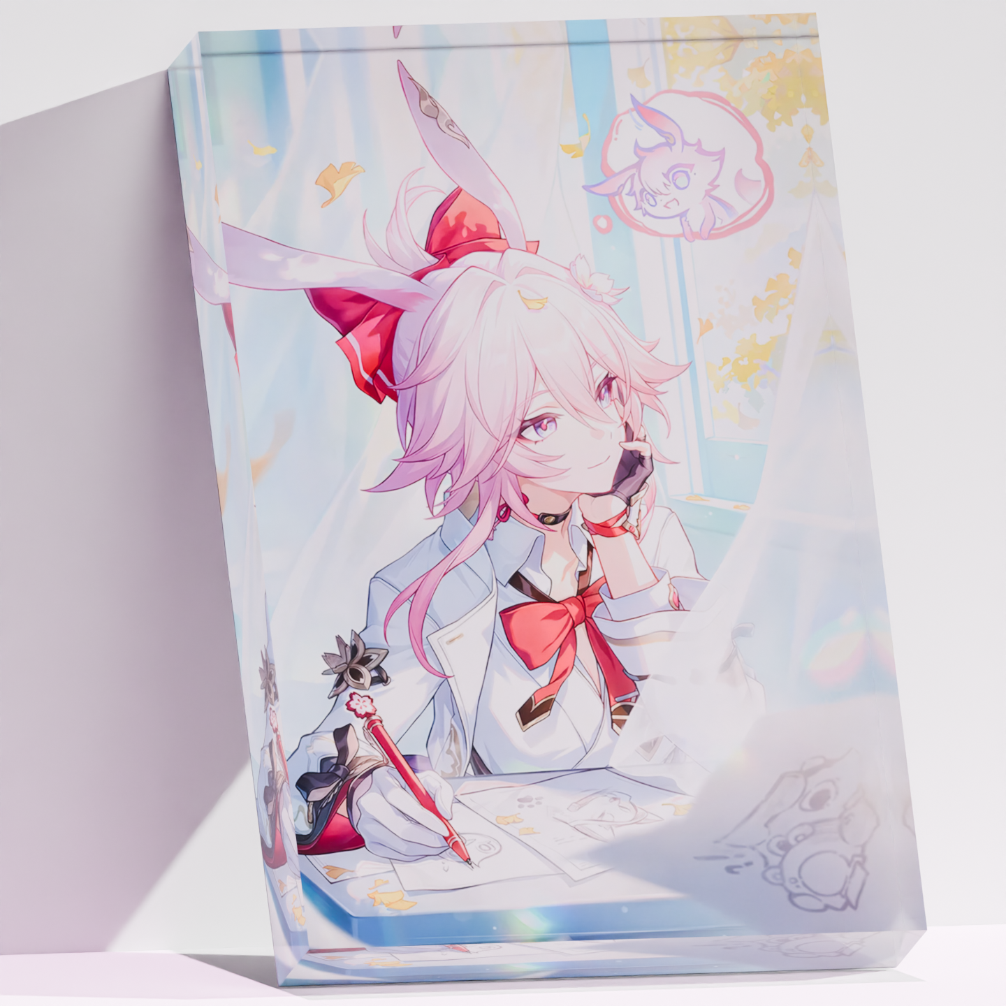 3D Printing Lamp - Custom 3D Acrylic Crystal Block Honkai