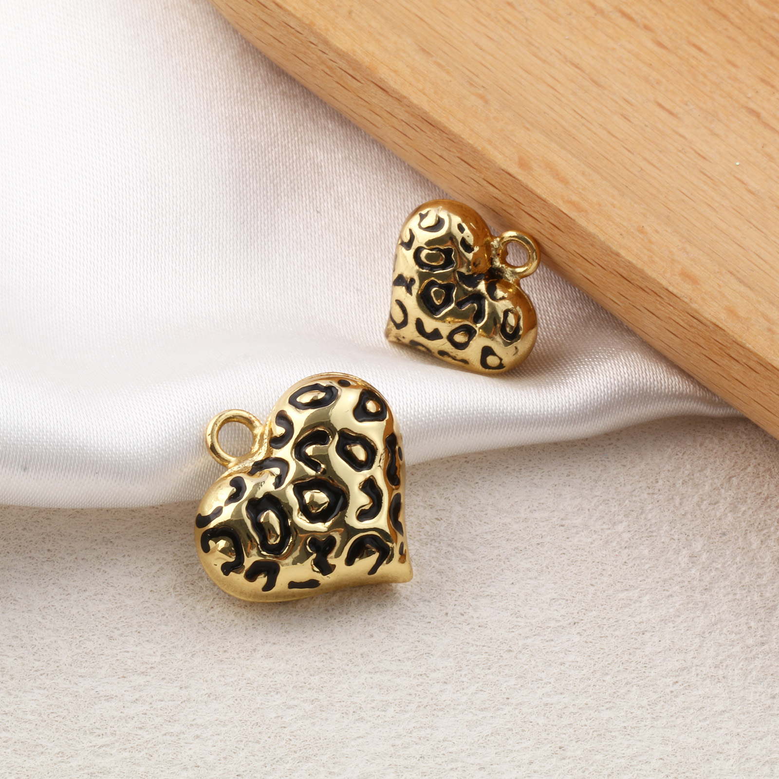 3D Printing Jewellery - 1 Piece Brass 3D Heart Charms