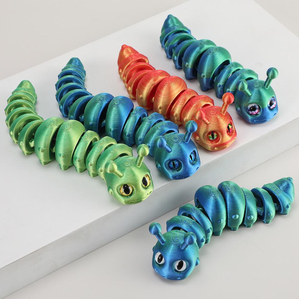 3D Printing Gif - New 3D Printed Caterpillar Toy with