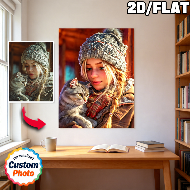 3D Printing Wall - Personalized Canvas Prints in Cartoon Style,