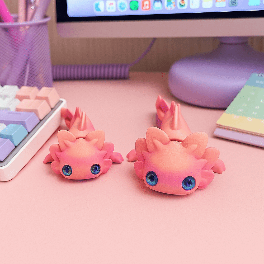 3D Printing Figure - Multi-Joint Design 3D Printing Newt Figures