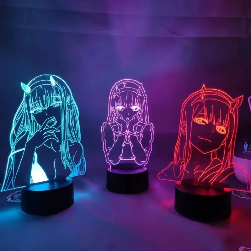 Zero Two Anime Night Light Act - огляд і ціна 3D Printing Lamp