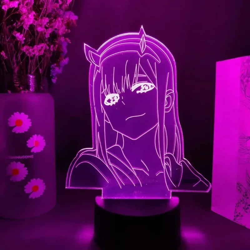 Zero Two Anime Night Light Act - огляд і ціна 3D Printing Lamp
