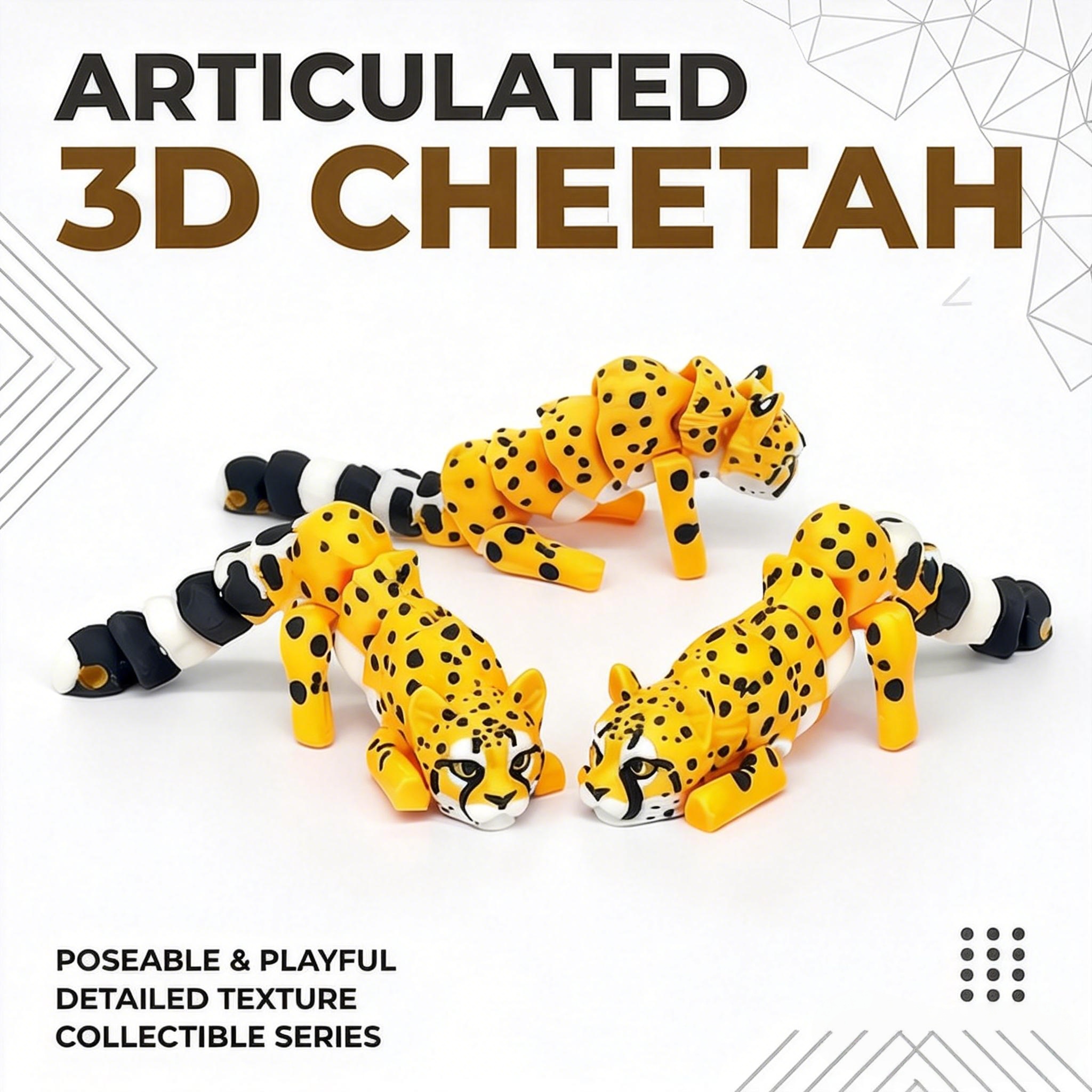 1/2/4 Pieces - 3D Printed Arti - огляд і ціна 3D Printing Gif