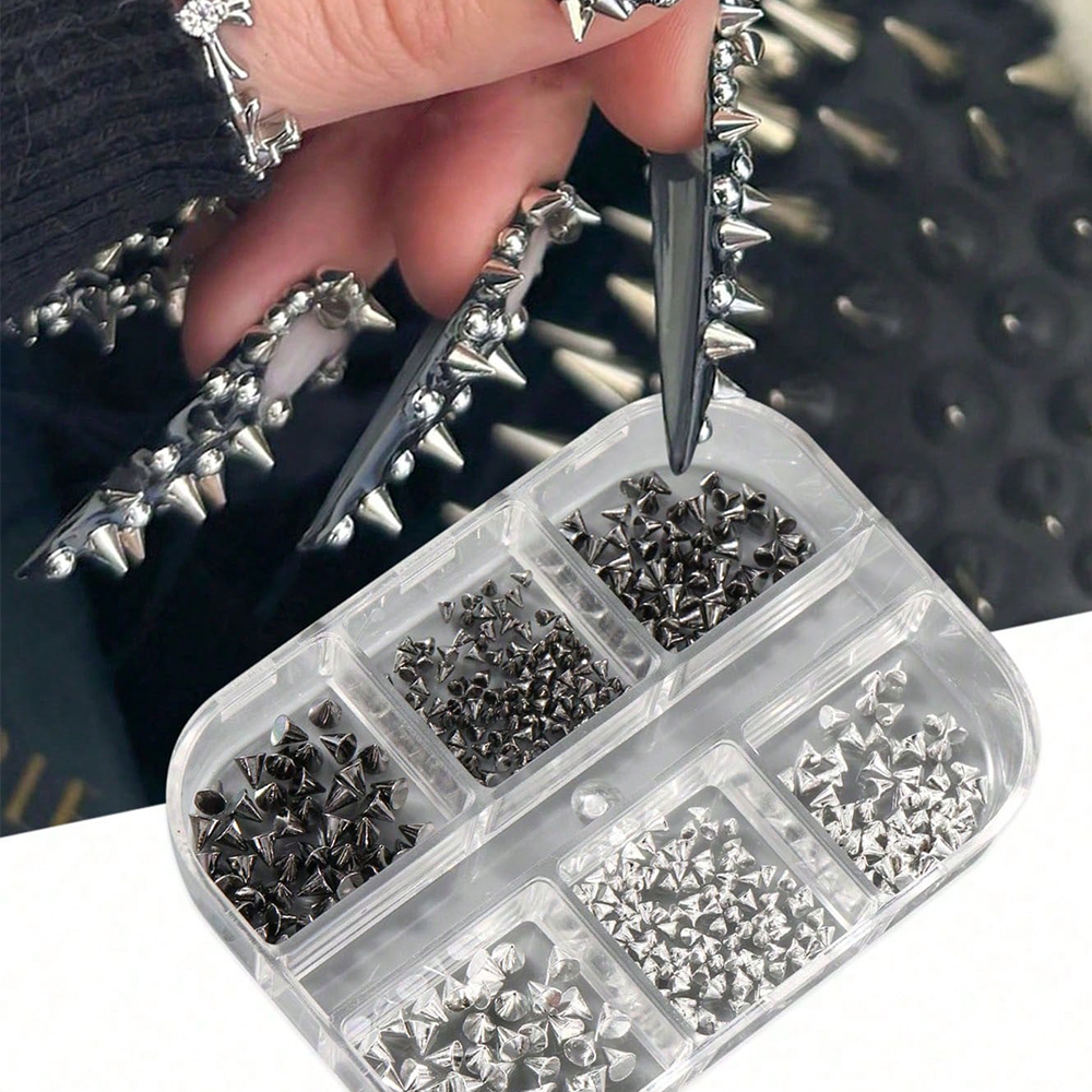 6Grids 3D Punk Metal Rivet Nai - огляд і ціна 3D Printing Jewellery