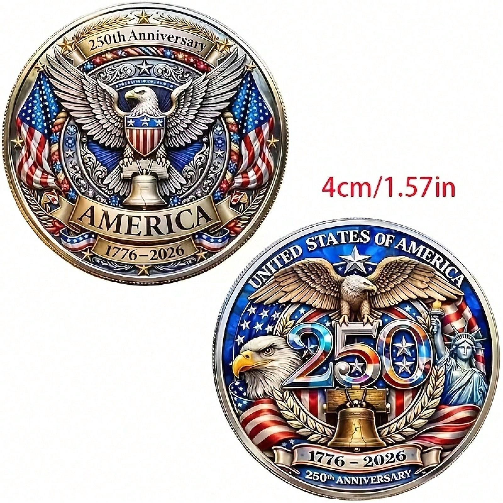 250th Anniversary 3D Embossed  - огляд і ціна 3D Printing Eagle
