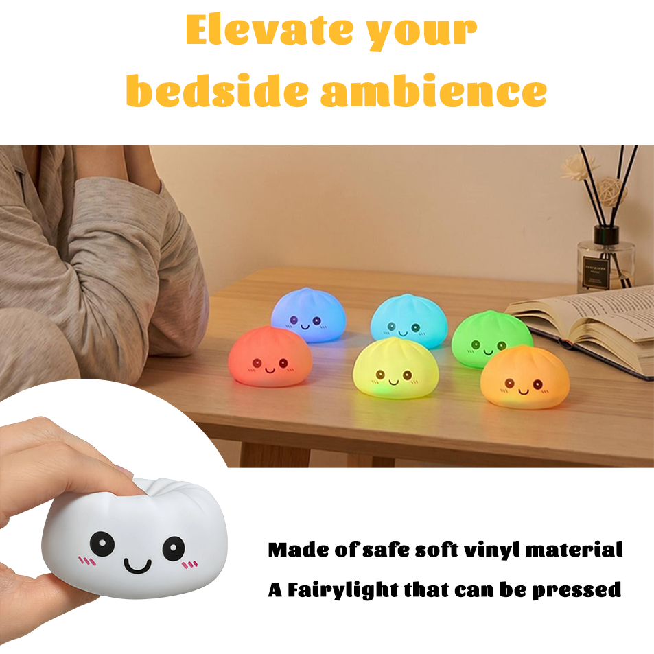 Cute Hot Simulation Baozi Fair - огляд і ціна 3D Printing Lamp