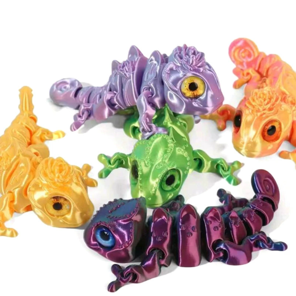 3D Printing Chameleon Figures  - огляд і ціна 3D Printing Gif