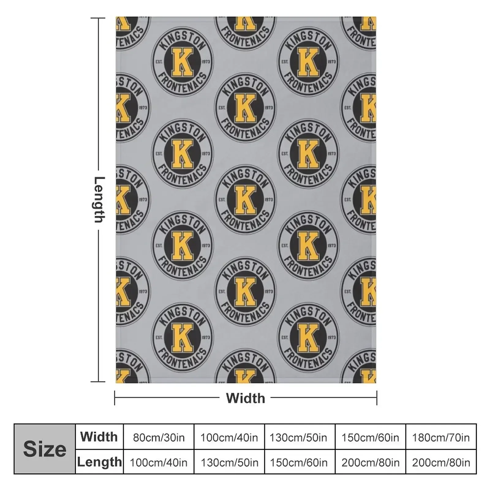 Kingston Frontenacs Throw Blan - огляд і ціна 3D Printing Kingston