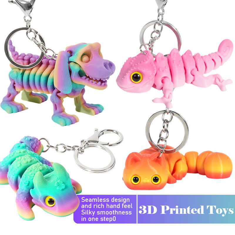 3D Printed Chameleon Keychain  - огляд і ціна 3D Printing Gif