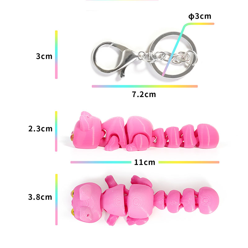 3D Printed Chameleon Keychain  - огляд і ціна 3D Printing Gif