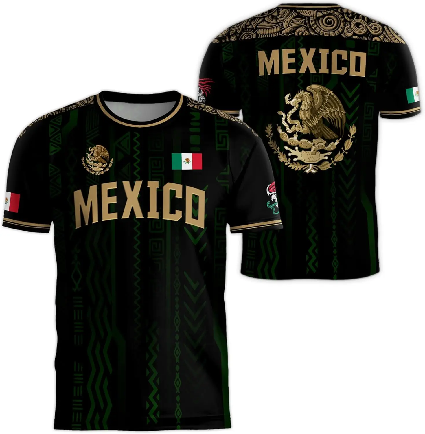 Mexico National Flag Print T S - огляд і ціна 3D Printing Eagle