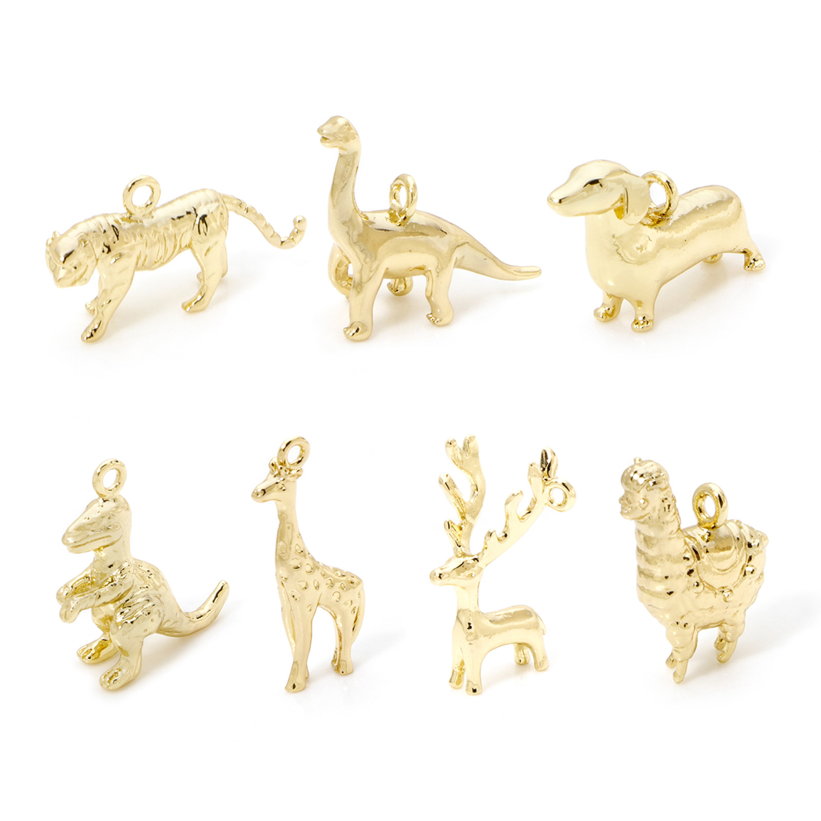 2pcs Animal Brass Charms 18k G - огляд і ціна 3D Printing Jewellery