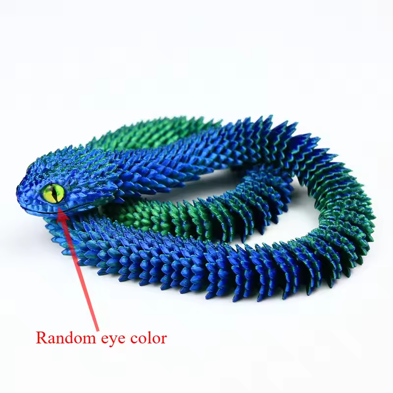 3D Printed Snake Movable Joint - огляд і ціна 3D Printing Gif