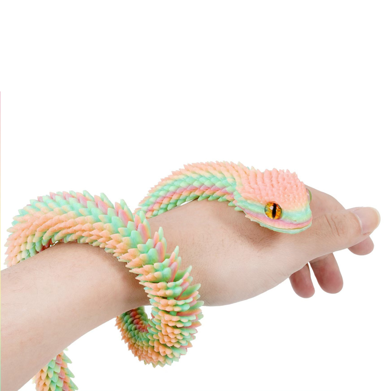 3D Printed Snake Movable Joint - огляд і ціна 3D Printing Gif