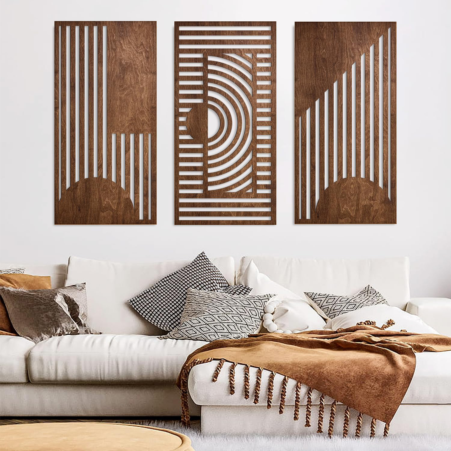 3 Pcs Geometric Wood Wall Art  - огляд і ціна 3D Printing Wall