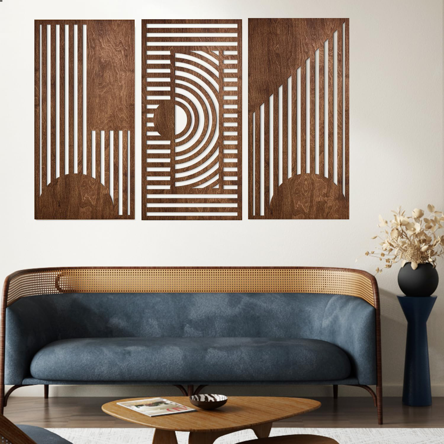 3 Pcs Geometric Wood Wall Art  - огляд і ціна 3D Printing Wall