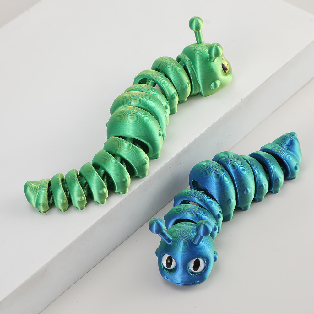 New 3D Printed Caterpillar Toy - огляд і ціна 3D Printing Gif