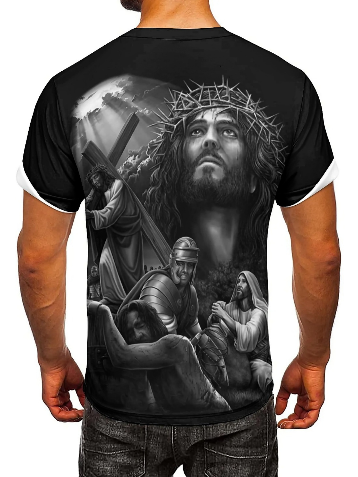 Men'S Plus Size Jesus 3D Print - огляд і ціна 3D Printing Design