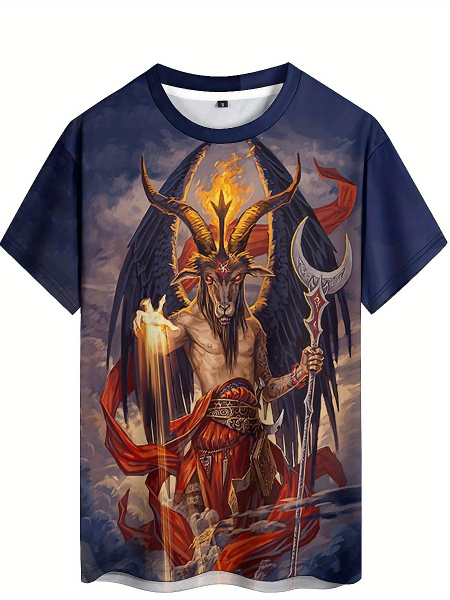 Men's 3D Demon Print T-Shirt | - огляд і ціна 3D Printing Design