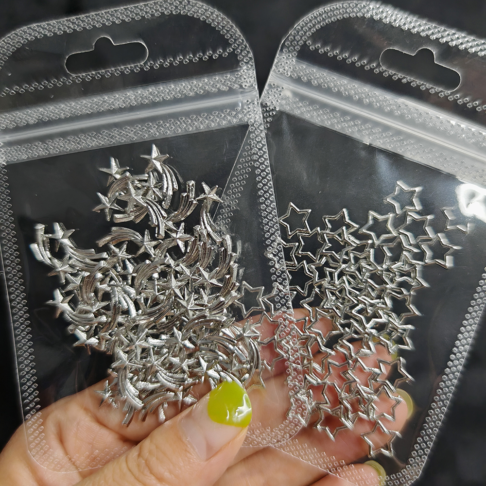 20pcs Silver Stars Nail Charms - огляд і ціна 3D Printing Jewellery