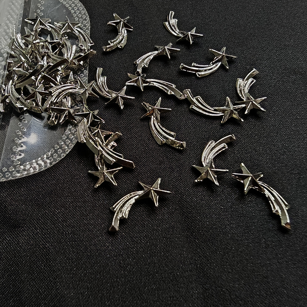 20pcs Silver Stars Nail Charms - огляд і ціна 3D Printing Jewellery