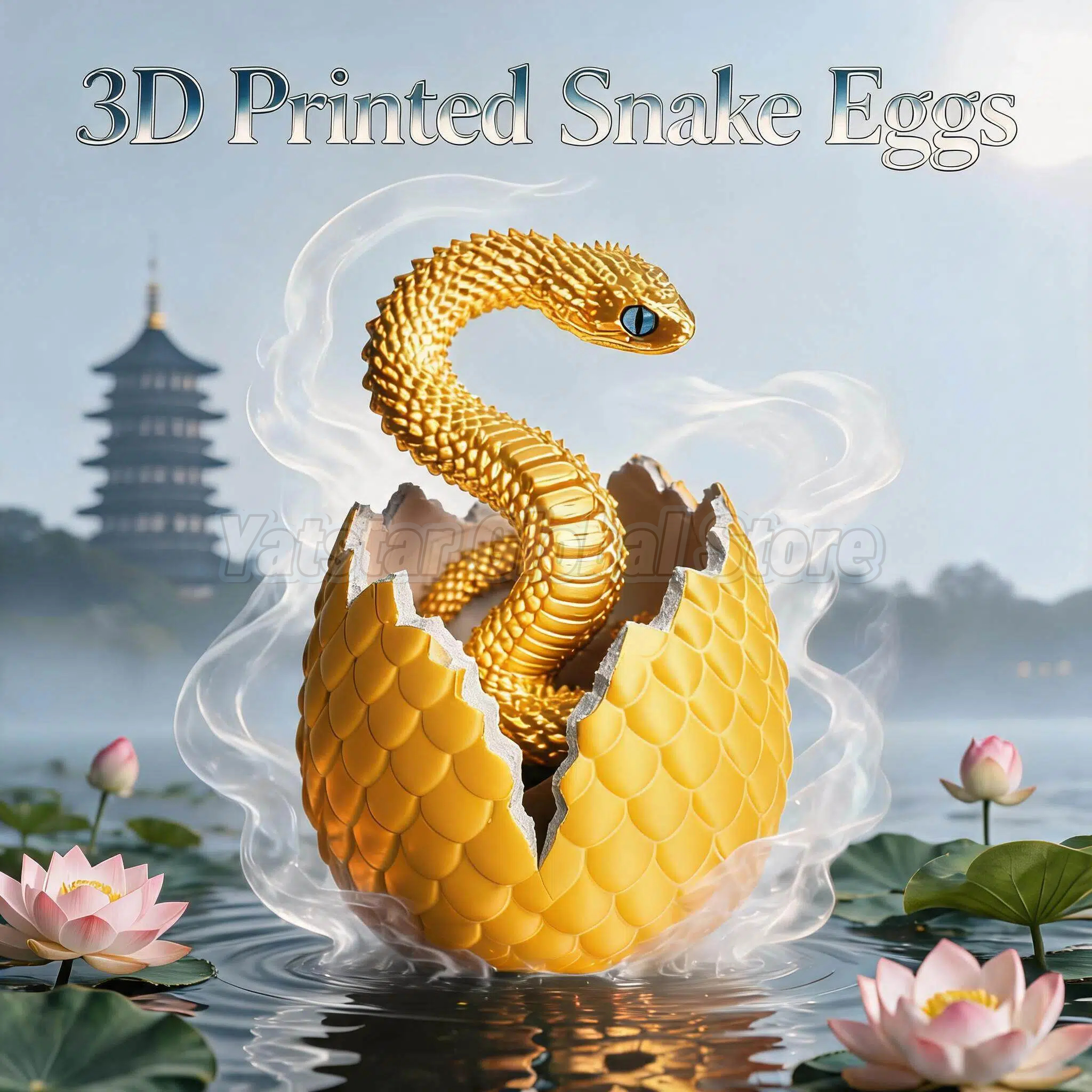 3D Printed Snake Egg Toy Creat - огляд і ціна 3D Printing Idea