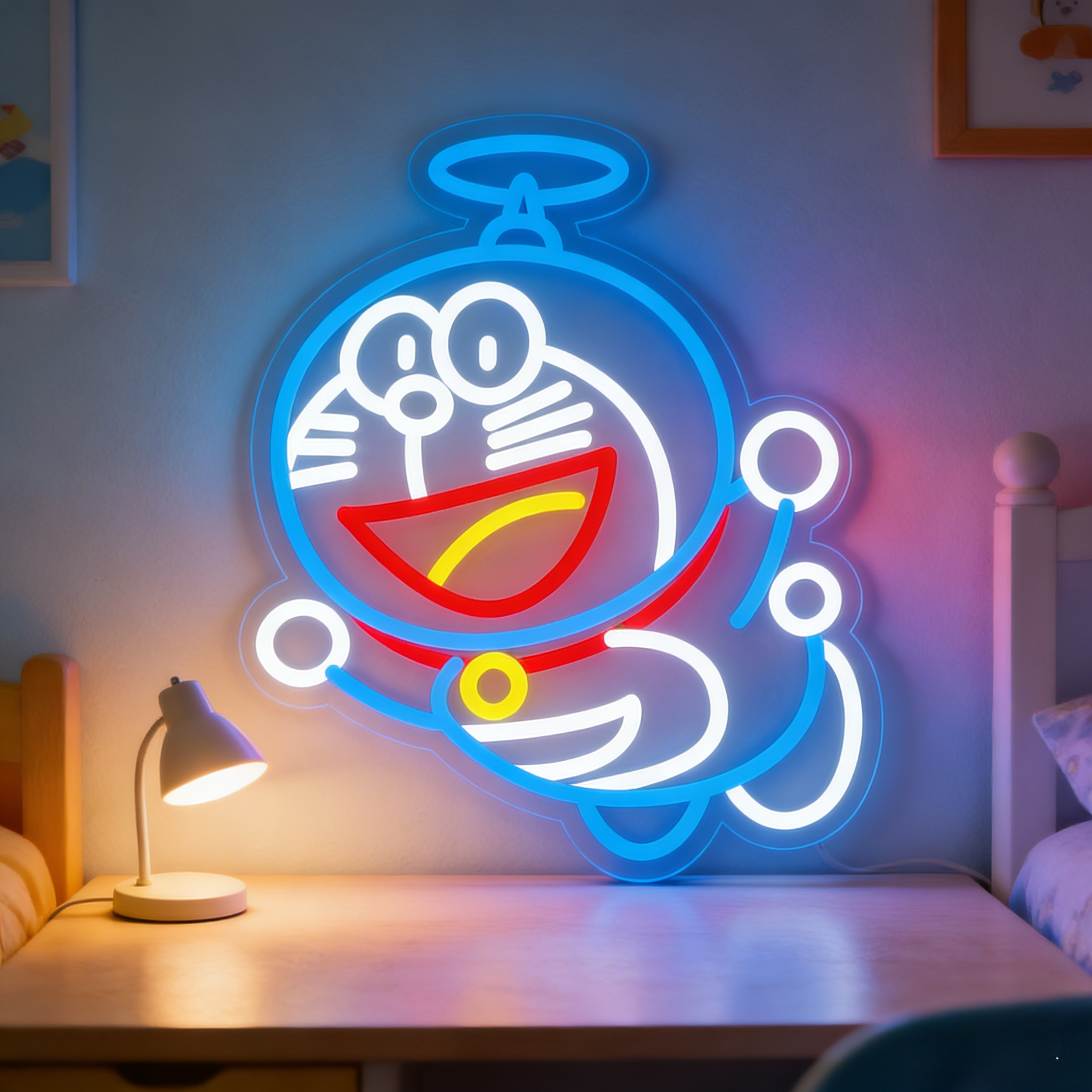 Doraemon Neon Sign LED USB Dim - огляд і ціна 3D Printing Lamp