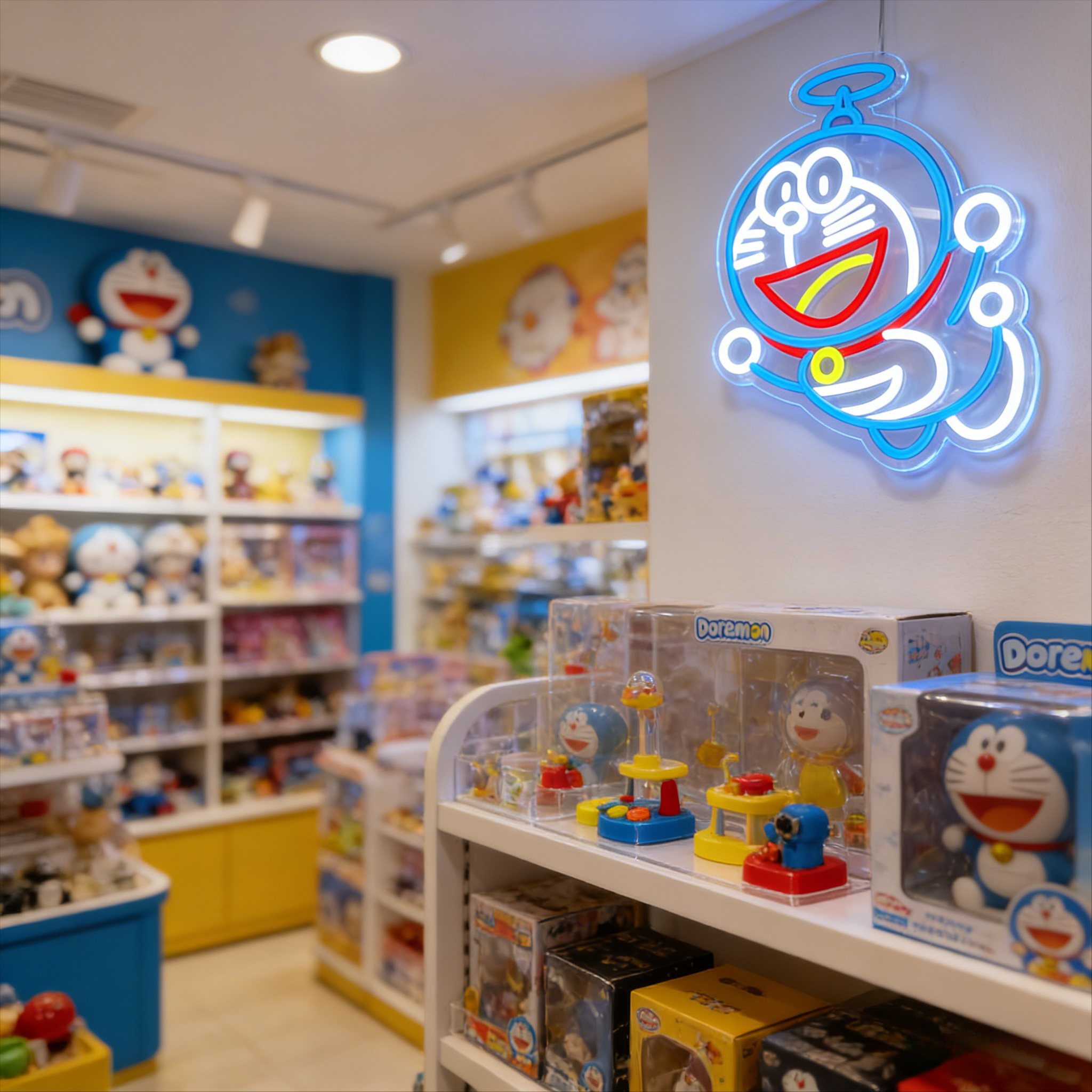 Doraemon Neon Sign LED USB Dim - огляд і ціна 3D Printing Lamp